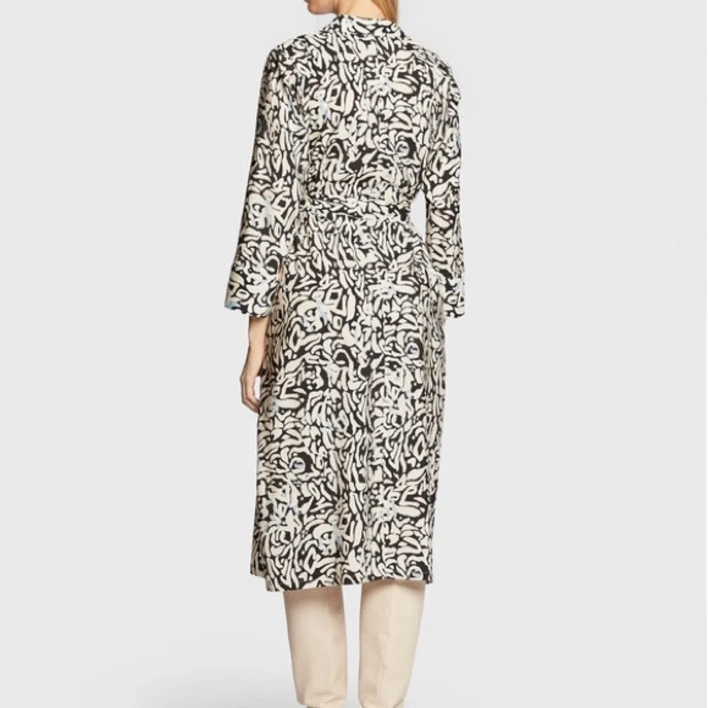 ICHI Jepia Pattern Midi Dress